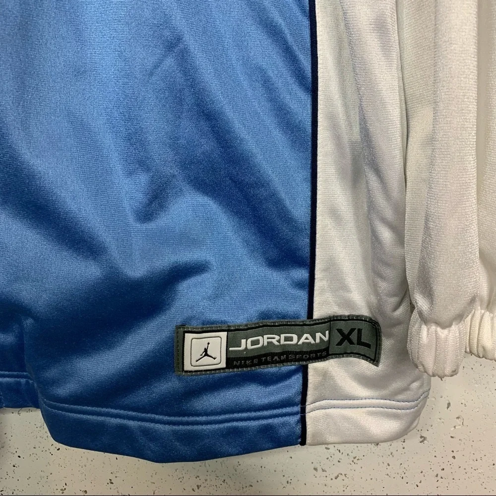 Jordan Nike North Carolina Tarheels Sports Button Vintage Track Jacket Size XL